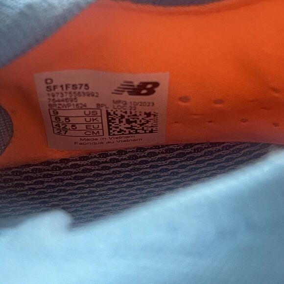 New Balance Furon v7+ Pro FG Mens 9 SF1H S75 Light Blue Soccer Cleats FuelCell - Picture 10 of 10